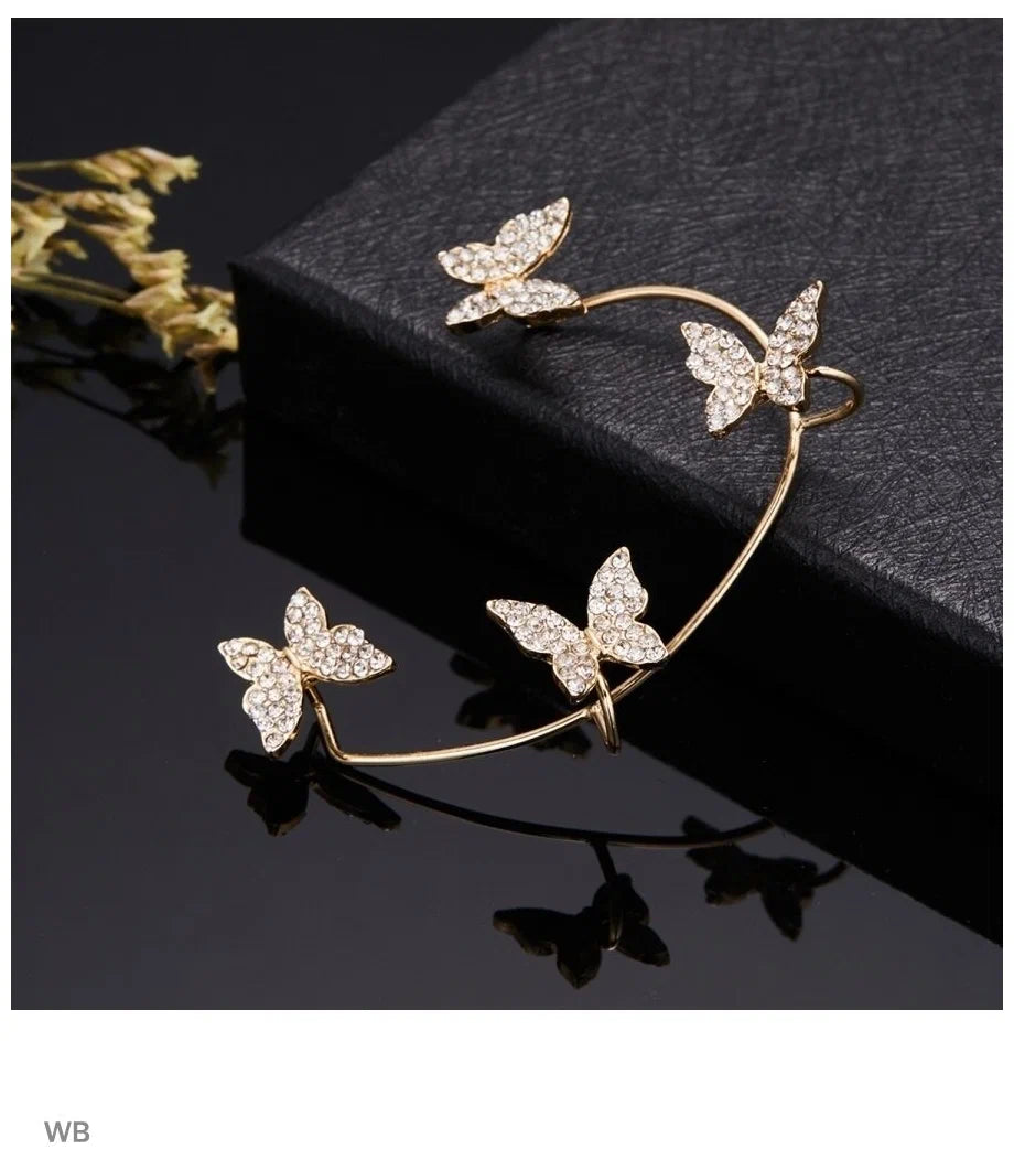 💎Butterfly Ear Cuff Earring｜(Sliver/Gold)